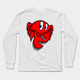 Happy Crab Zodiac Sign Long Sleeve T-Shirt